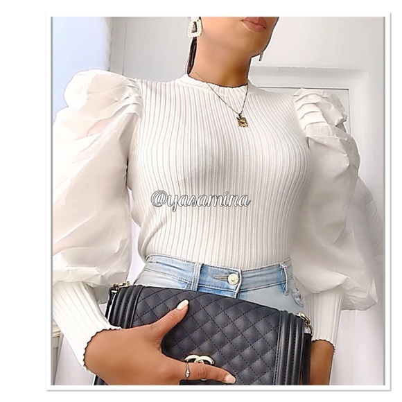 Zara puff sleeves top bloggers favorite - Picture 15 of 16